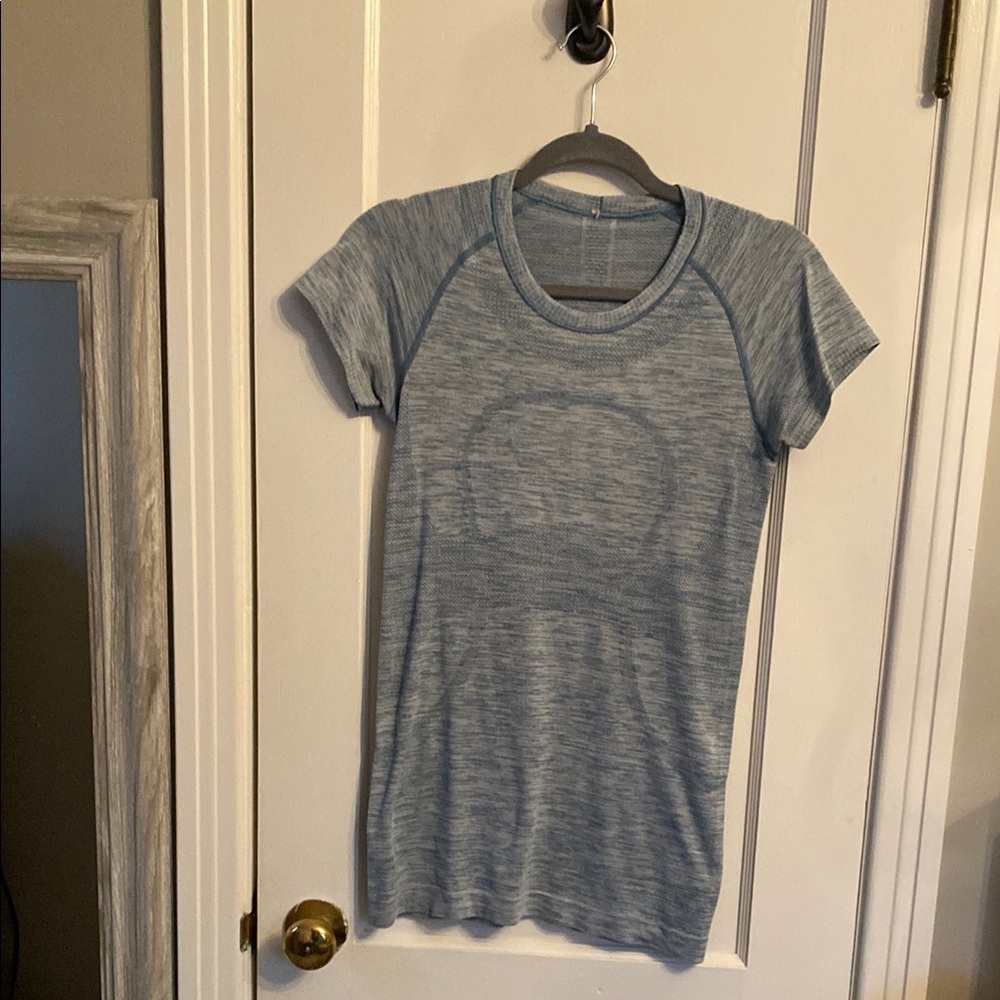 Light Blue Short Sleeve Dress